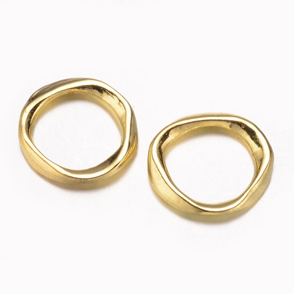 

PandaHall Alloy Linking Rings, Ring, Cadmium Free & Lead Free, Golden, 19x18x2.5mm, Hole: 13mm Alloy Ring