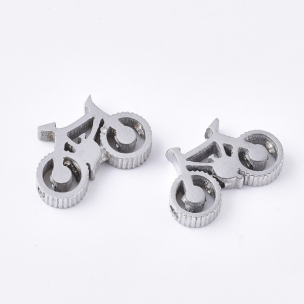 

PandaHall 304 Stainless Steel Beads, Motorbike, Stainless Steel Color, 10x15.5x3.5mm, Hole: 1.6mm 304 Stainless Steel Vehicle