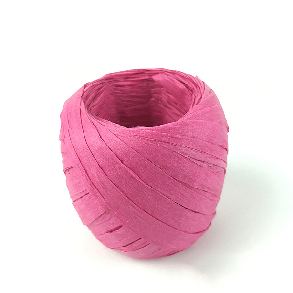 

PandaHall Paper Cords for DIY Jewelry Making, Paper Twine, Deep Pink, 5~7mm, about 21.87 yards(20m)/roll Paper Pink
