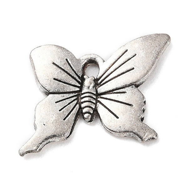 

PandaHall Tibetan Style Alloy Pendants, Butterfly Charm, Antique Silver, 15x21.5x2mm, Hole: 2mm, about 378pcs/500g Alloy Butterfly