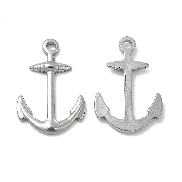 

PandaHall 304 Stainless Steel Pendants, Anchor Charms, Stainless Steel Color, 37x25x3.5mm, Hole: 3.5mm 304 Stainless Steel Anchor & Helm