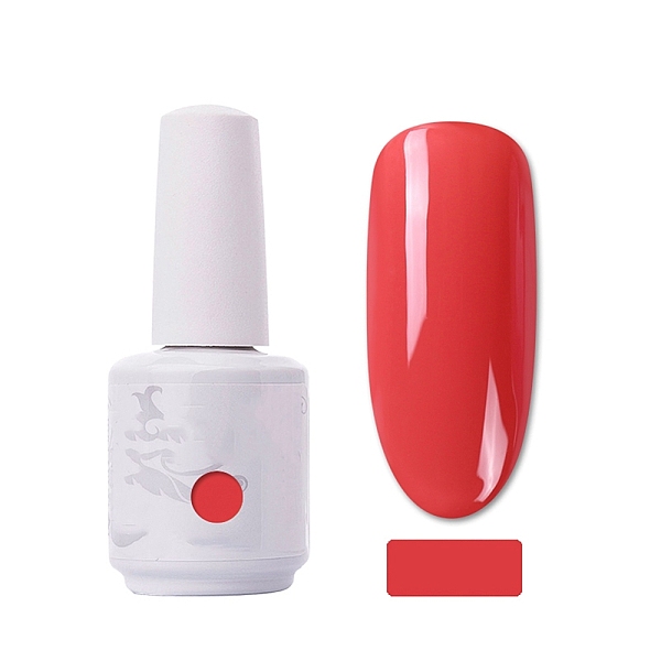 

PandaHall 15ml Special Nail Gel, for Nail Art Stamping Print, Varnish Manicure Starter Kit, Crimson, Bottle: 34x80mm Resin Pink