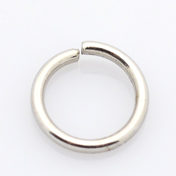 

PandaHall 304 Stainless Steel Open Jump Rings, 20 Gauge, Stainless Steel Color, 4.5x0.8mm, Inner Diameter: 2.9mm 304 Stainless Steel