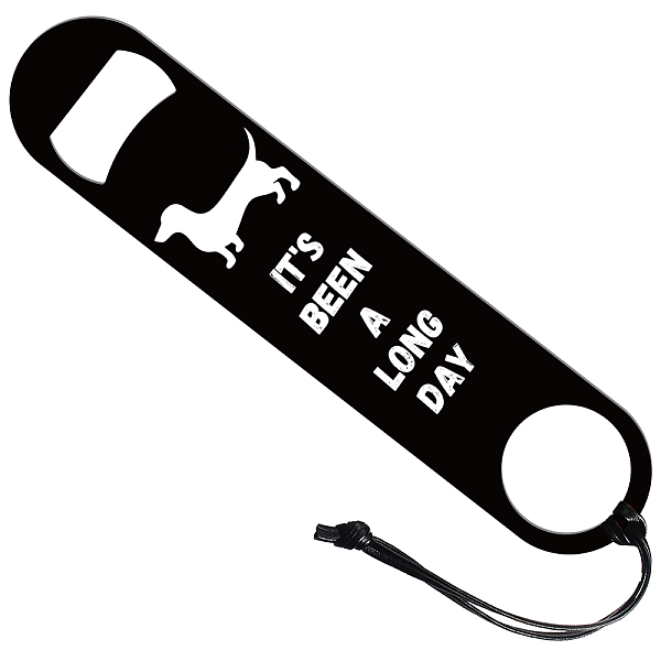 

PandaHall GLOBLELAND "It's Been A Long Day Bottle Opener Dog Theme Beer Bottle Opener Stainless Steel Bar Bottle Opener Bar Key for...