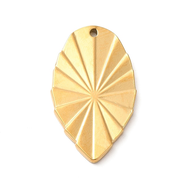 

PandaHall Ion Plating(IP) 304 Stainless Steel Pendants, Leaf Charm, Golden, 30x18x2mm, Hole: 1.4mm 304 Stainless Steel Leaf