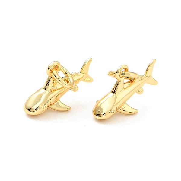 

PandaHall Brass Charms, with Jump Ring, Cadmium Free & Lead Free, Shark, Real 18K Gold Plated, 8.5x13.5x4mm Brass Other Animal