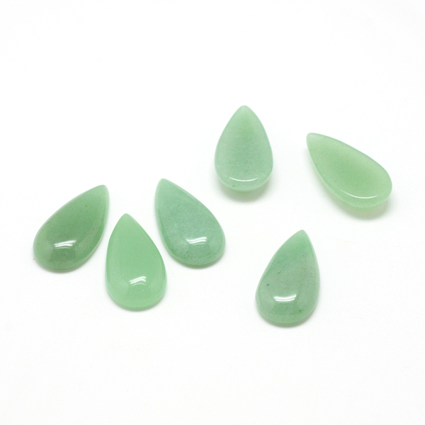 

PandaHall Natural Green Aventurine Gemstone Cabochons, teardrop, 30x15x6mm Aventurine Teardrop