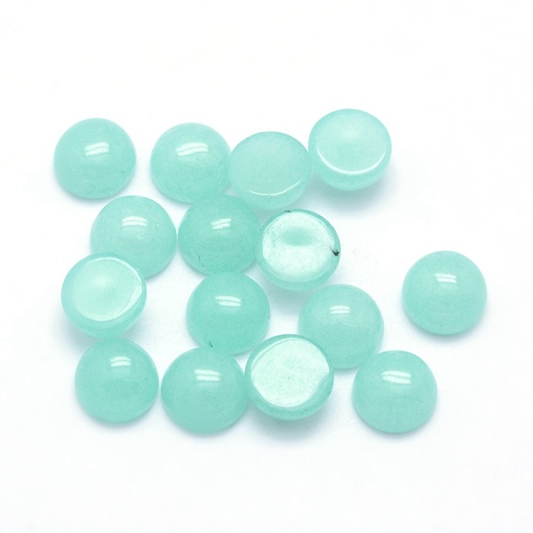

PandaHall Natural Amazonite Cabochons, Half Round, 12x5~6mm Amazonite Half Round