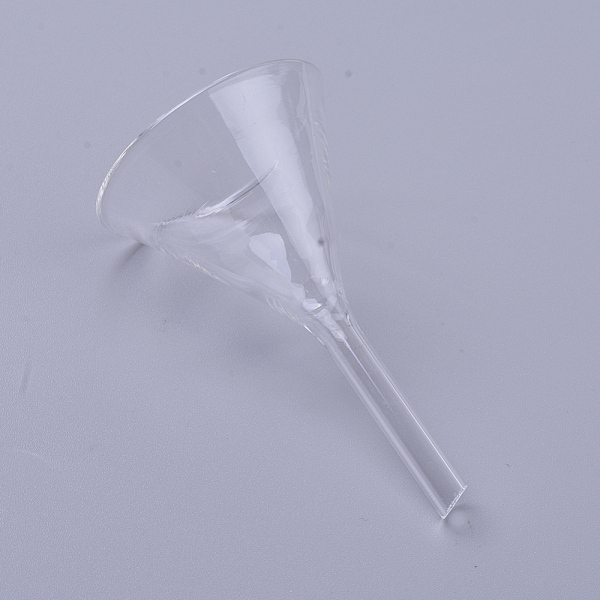 Transparent Glass Funnel Hopper
