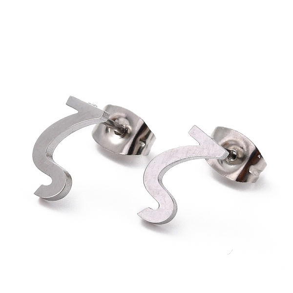 

PandaHall 304 Stainless Steel Greek Alphabet Stud Earrings, Manual Polishing, Letter.Z, 7~11x2~10x1.5mm, Pin: 0.8mm 304 Stainless Steel...