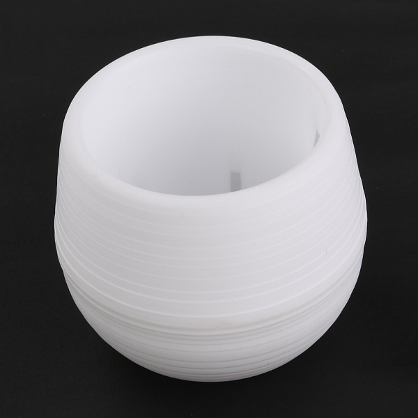 

PandaHall Plastic Plant Pots, Seedling Nursery Transplanting Planter, for Garden Office and Balcony Decoration, Column, White, 79.5x65mm...