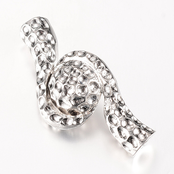 

PandaHall Alloy Magnetic Clasps with Glue-in Ends, Platinum, 51x22~23x10~11mm, Hole: 8mm Alloy Others