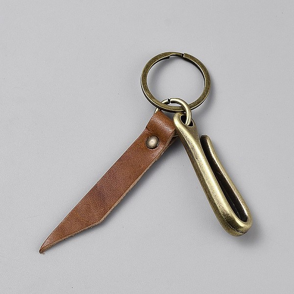 Porte-clés en cuir de vache