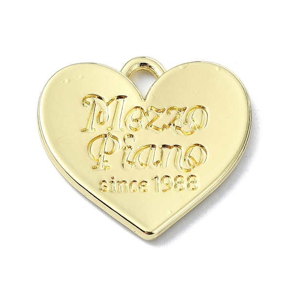 

PandaHall Rack Plating Alloy Pendants, Heart, Golden, 21x22x2mm, Hole: 4x3mm Alloy Heart