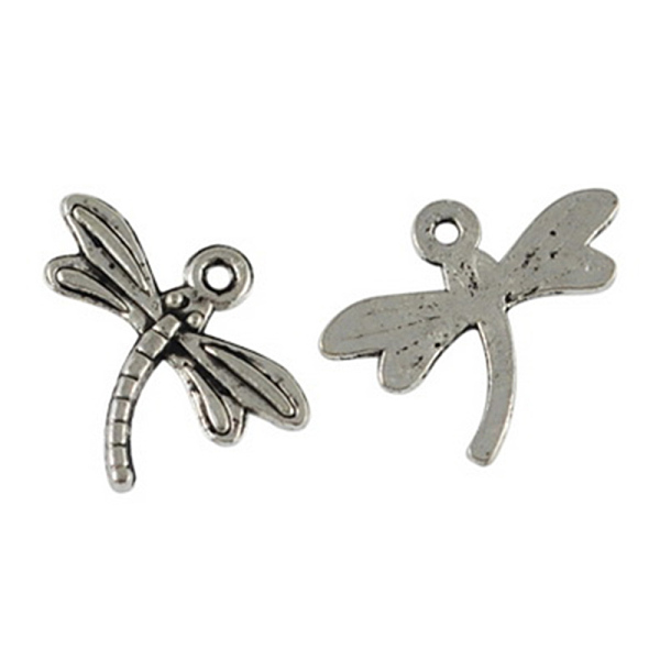 

PandaHall Tibetan Style Zinc Alloy Pendants, Dragonfly, Cadmium Free & Lead Free,, Antique Silver, 18x15x1mm, Hole: 1mm, about 2000pcs/1000g...