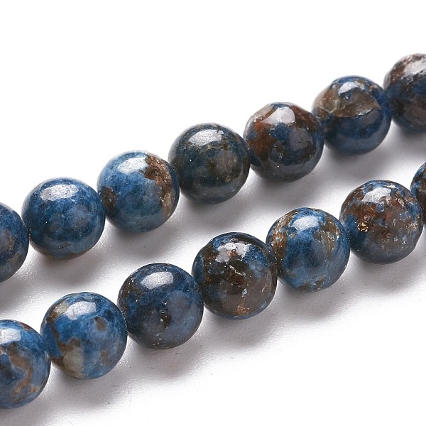

PandaHall Natural Pegmatite Beads Strands, Round, Grade A, 6.5mm, Hole: 1mm, about 58pcs/strand, 15.12 inch(38.4cm) Gemstone Round