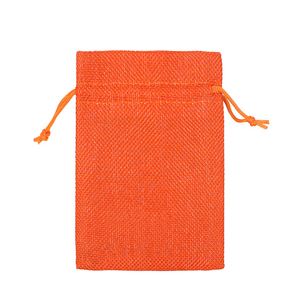 

PandaHall Linenette Drawstring Bags, Rectangle, Orange Red, 14x10cm Cloth None