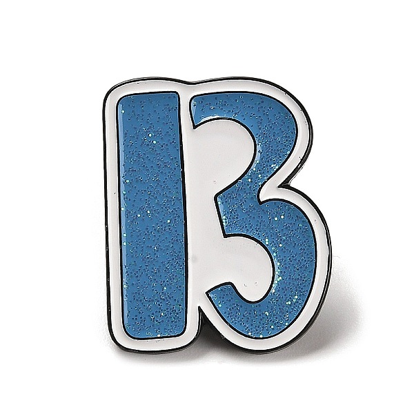 

PandaHall Word Enamel Pins, Alloy Brooch for Backpack Clothes, Steel Blue, 29.5x24x1.5mm Alloy+Enamel Word
