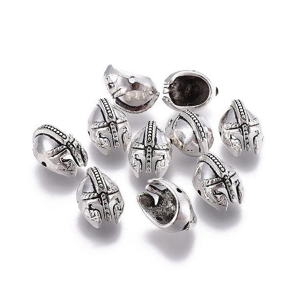 

PandaHall CCB Plastic Gladiator Helmet Beads, Antique Silver, 16x11.5x9.5mm, Hole: 1.5mm Plastic Others