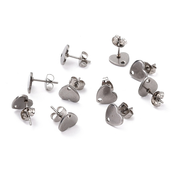 Accessoires De Puces D'oreilles En 304 Acier Inoxydable