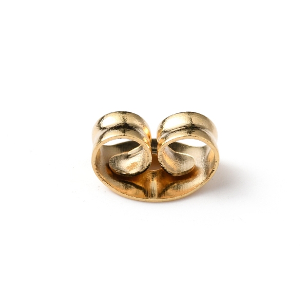 

PandaHall 316 Surgical Stainless Steel Ear Nuts, Golden, 4.5x5.5x3mm, Hole: 1mm 316 Surgical Stainless Steel