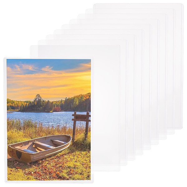 

PandaHall BENECREAT 10 Pack PVC Plastic Sheet Protectors, 12.2x8.6 Inch Hard Clear Poster Protectors Sleeves, A4 Plastic Document Protector...