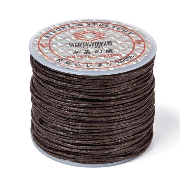 

PandaHall Waxed Cotton Cord, Saddle Brown, 1mm, about 27.34 yards(25m)/roll Waxed Cotton Cord Round Brown