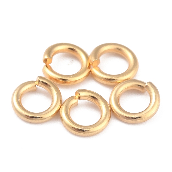 

PandaHall Rack Plating Brass Jump Rings, Open Jump Rings, Long-Lasting Plated, Real 24K Gold Plated, 4.5x1mm, 18 Gauge, Inner Diameter...