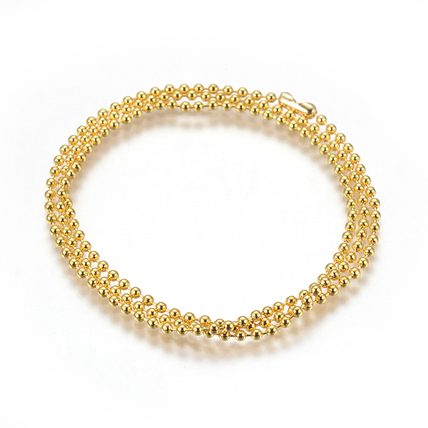 

PandaHall Stainless Steel Ball Chain Necklace Making, Golden, 24.4 inch(62cm), 2.5mm Stainless Steel