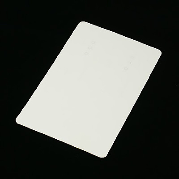 

PandaHall Paper Display Cards, Used for Pendants and Earrings, White, 90x60mm Paper Rectangle White