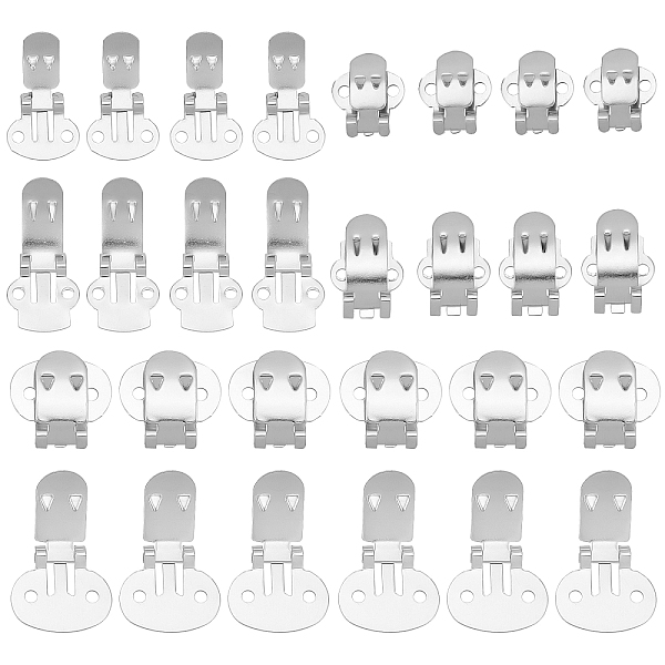 

PandaHall 60pcs Flat Blank Shoe Clips 3 Style Iron Shoe Clips Silver Shoe Clamps Industrial Blank Shoe Clips Flat Blank Clips Shoe Supplies...