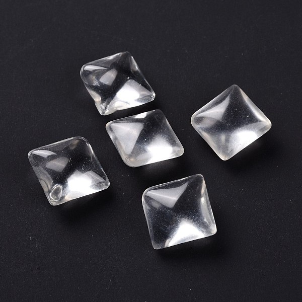 

PandaHall Natural Quartz Crystal Beads, No Hole/Undrilled, for Wire Wrapped Pendant Making, Rhombus, 15x15x9mm Quartz Crystal Rhombus