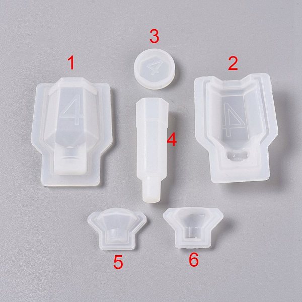 

PandaHall Perfume Bottle Silicone Molds, Resin Casting Molds, For UV Resin, Epoxy Resin Jewelry Making, White, 57.5x42x15mm Silicone Bottle...
