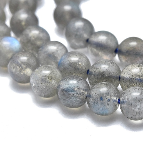 

PandaHall Natural Labradorite Beads Strands, Round, 3.5~4mm, Hole: 0.6mm, about 97pcs/Strand, 15.35 inch(39cm) Labradorite Round