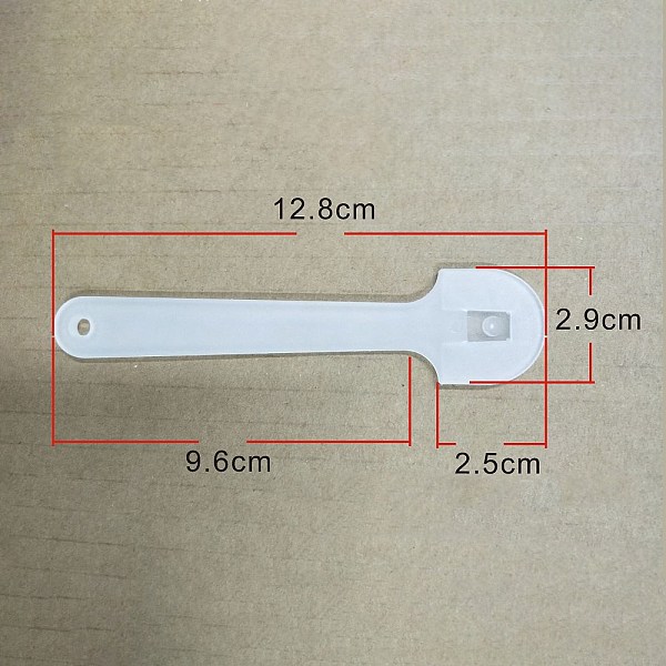 

PandaHall Plastic Fan Handle, Clear, 128x29mm Plastic Others Clear