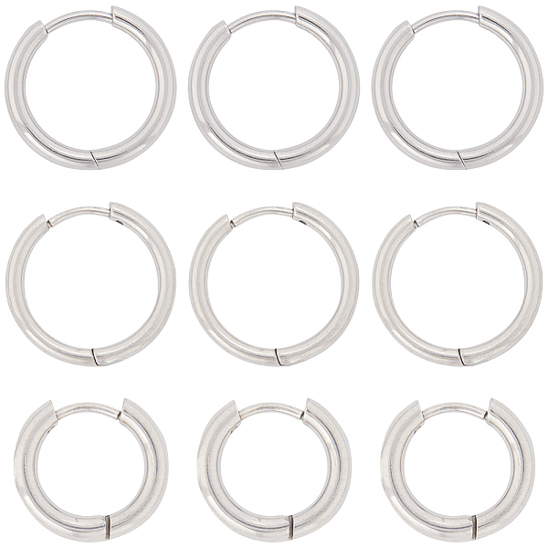 

PandaHall SUNNYCLUE 1 Box 12 Pairs Round French Earring Hooks Leverback Earring Hook Small Lightweight Cartilage Stainless Steel Lever Back...