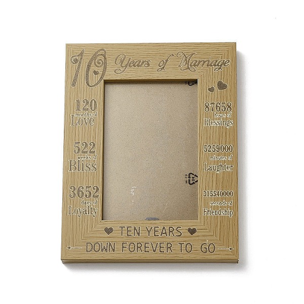 Wedding Theme Rectangle With Word Wooden Photo Frames