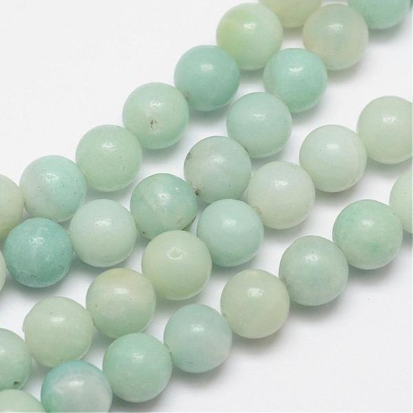 

PandaHall Round Natural Amazonite Bead Strands, 6mm, Hole: 1mm, about 63pcs/strand, 16 inch Amazonite Round