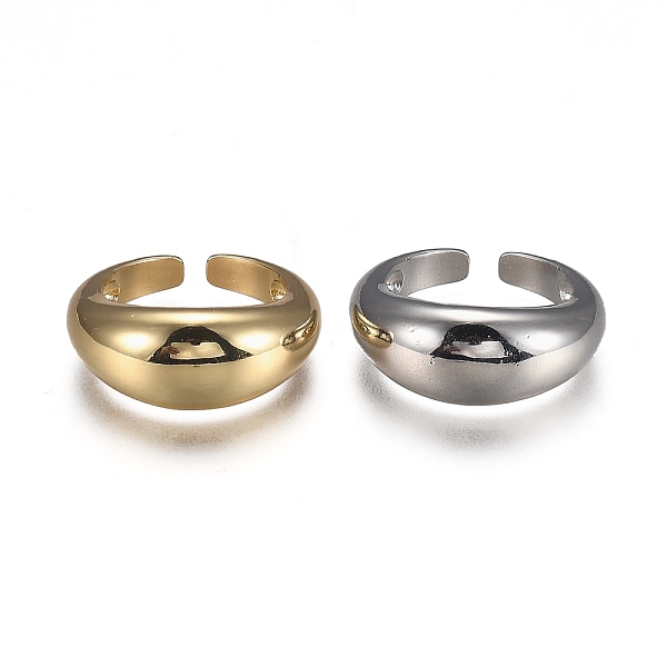 

PandaHall Brass Cuff Rings, Open Rings, Cadmium Free & Lead Free, Mixed Color, US Size 7 1/2, Inner Diameter: 17.8mm Brass