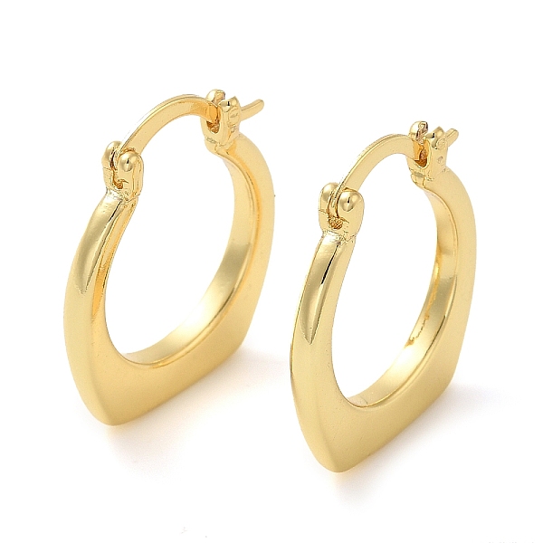 

PandaHall Rack Plating Brass Hoop Earring, Long-Lasting Plated, Cadmium Free & Lead Free, Real 18K Gold Plated, 24x2.5mm Brass Others