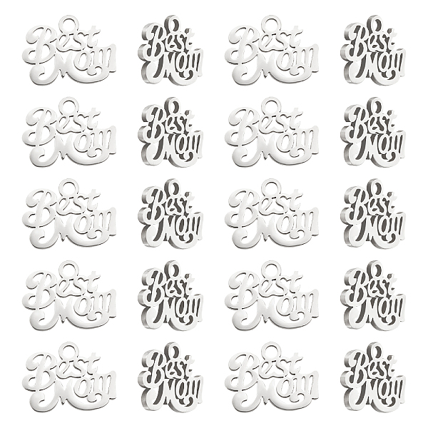 

PandaHall UNICRAFTALE 20pcs Mother's Day Theme Charms Stainless Steel Phrase Best Mom Pendants Metal Hypoallergenic Mom Charms for Jewelry...