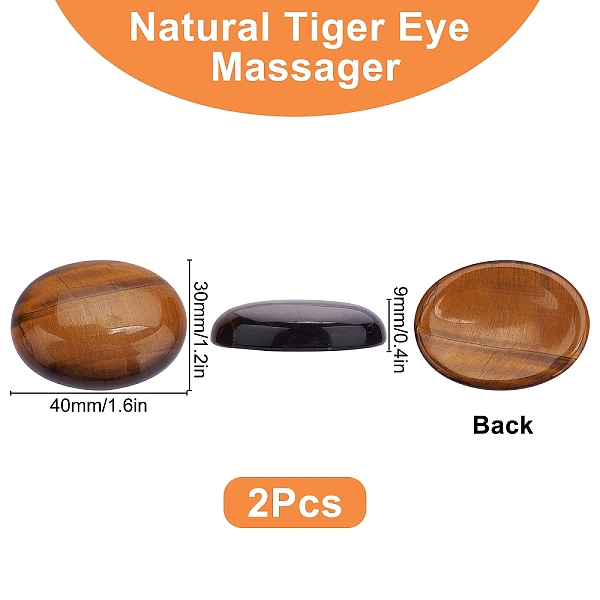 Sunnyclue Natürliches Tigerauge Massagegerät