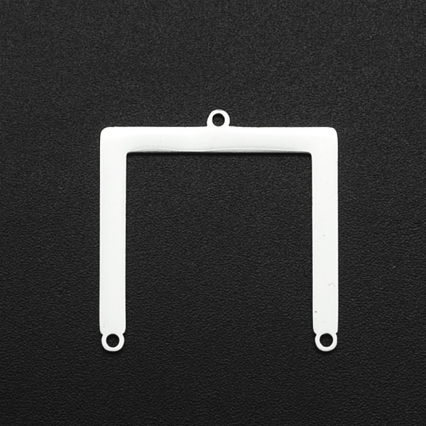 

PandaHall 201 Stainless Steel Chandelier Components Links, Laser Cut, 3 Loop Links, Stainless Steel Color, 25.5x25x1mm, Hole: 1.2mm 201...