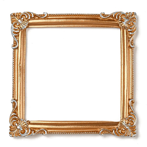 

PandaHall Resin Embossed Photo Frames, for Jewelry Photography Photo Frame Decor Accessories, Chocolate, 115x112x10.5mm, Inner Diameter..., Brown
