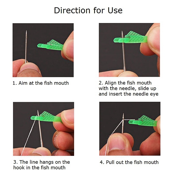 Fish Shaped Plastic Needle Threaders