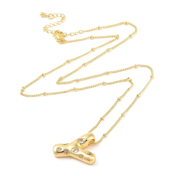 Brass Micro Pave Cl… - image