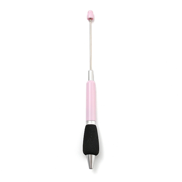 

PandaHall Plastic Ball-Point Pen, Beadable Pen, for DIY Personalized Pen with Jewelry Bead, Seashell Color, 170~173x16mm Plastic