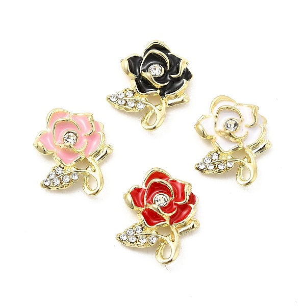 

PandaHall Alloy Enamel Pendants, with Crystal Rhinestone, Flower Charm, Mixed Color, 18x15x4.5mm, Hole: 2x1.5mm Alloy Rhinestone+Enamel..., Multicolor
