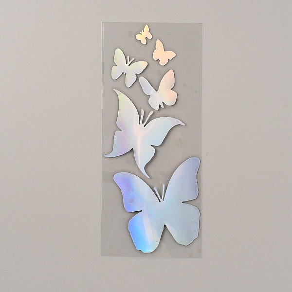 

PandaHall Laser Style PET Waterproof Self-adhesive Stickers, for Car, Motorcycle Decoration, Colorful, Butterfly Pattern, 173x78x0.1mm...
