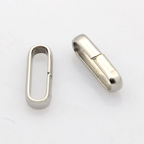 

PandaHall 201 Stainless Steel Oval Quick Link Connectors, Linking Rings, Closed but Unsoldered, Stainless Steel Color, 10x3.5x2mm 201...